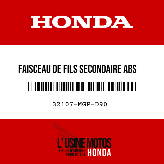 image de 32107-MGP-D90 FAISCEAU DE FILS SECONDAIRE ABS
