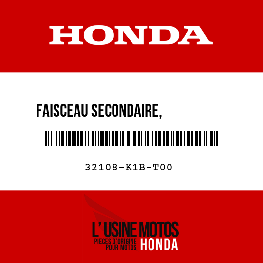 image de 32108-K1B-T00 FAISCEAU SECONDAIRE,          CLIGNOTANT AV G