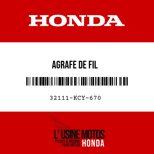 image de 32111-KCY-670 AGRAFE DE FIL