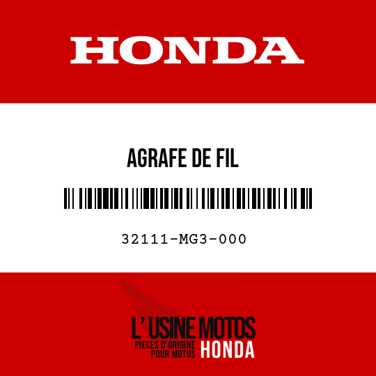 image de 32111-MG3-000 AGRAFE DE FIL