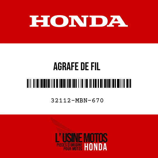 image de 32112-MBN-670 AGRAFE DE FIL