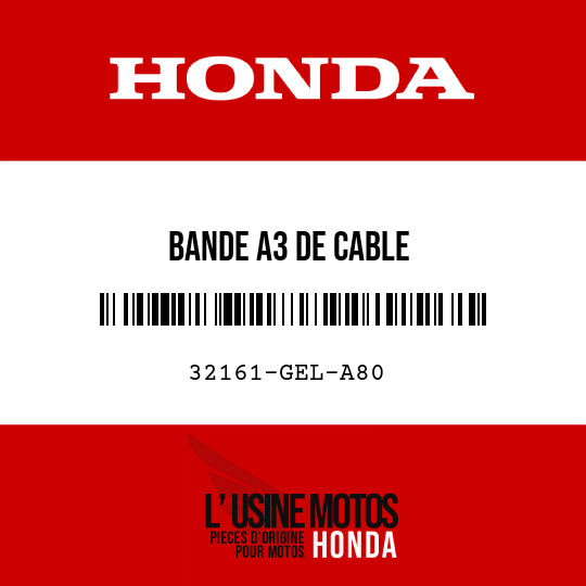 image de 32161-GEL-A80 BANDE A3 DE CABLE