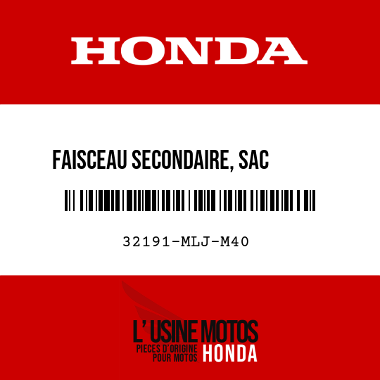 image de 32191-MLJ-M40 FAISCEAU SECONDAIRE, SAC      GONFLABLE