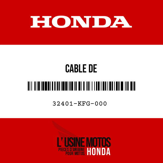 image de 32401-KFG-000 CABLE DE