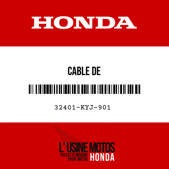 image de 32401-KYJ-901 CABLE DE