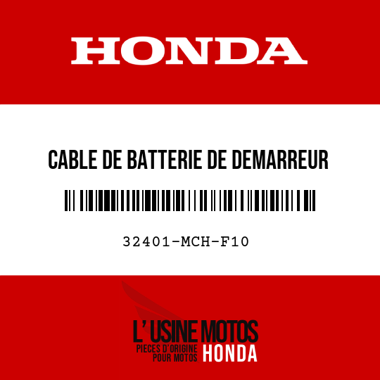 image de 32401-MCH-F10 CABLE DE BATTERIE DE DEMARREUR