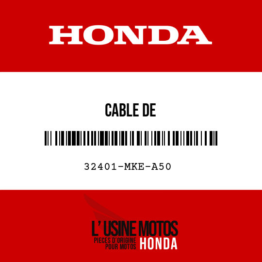 image de 32401-MKE-A50 CABLE DE