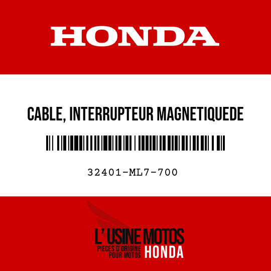 image de 32401-ML7-700 CABLE, INTERRUPTEUR MAGNETIQUEDE DEMARREUR