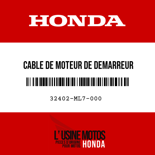 image de 32402-ML7-000 CABLE DE MOTEUR DE DEMARREUR