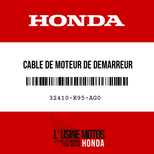 image de 32410-K95-AG0 CABLE DE MOTEUR DE DEMARREUR
