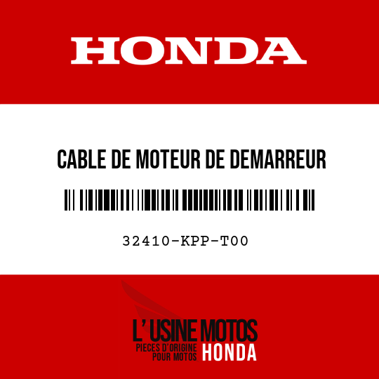 image de 32410-KPP-T00 CABLE DE MOTEUR DE DEMARREUR