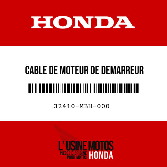 image de 32410-MBH-000 CABLE DE MOTEUR DE DEMARREUR