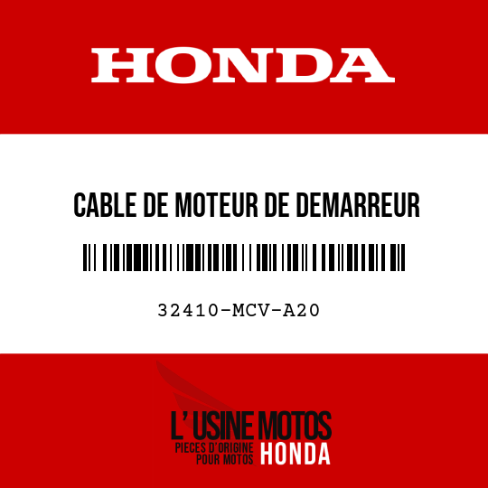 image de 32410-MCV-A20 CABLE DE MOTEUR DE DEMARREUR