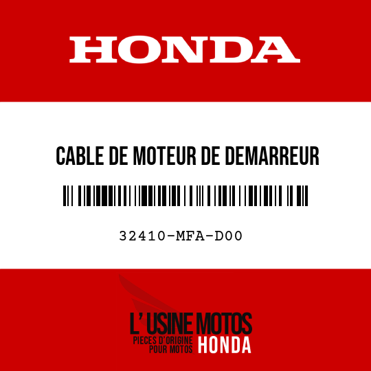 image de 32410-MFA-D00 CABLE DE MOTEUR DE DEMARREUR