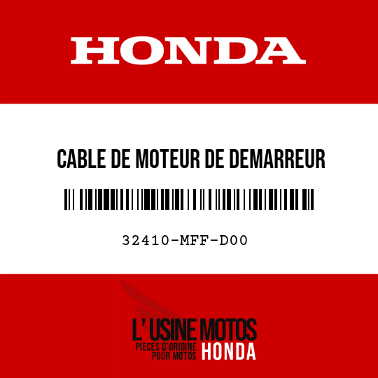 image de 32410-MFF-D00 CABLE DE MOTEUR DE DEMARREUR