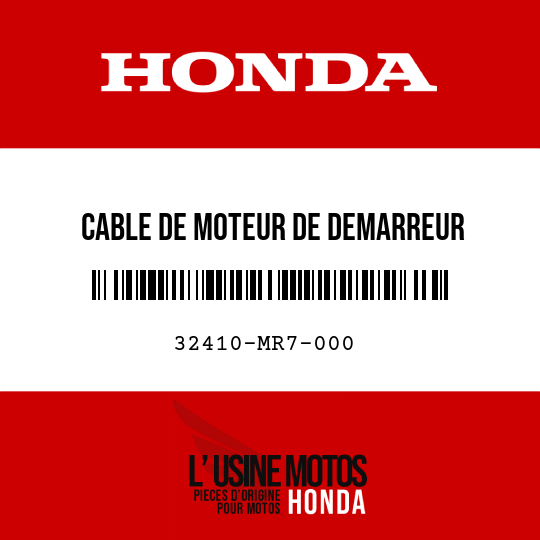 image de 32410-MR7-000 CABLE DE MOTEUR DE DEMARREUR