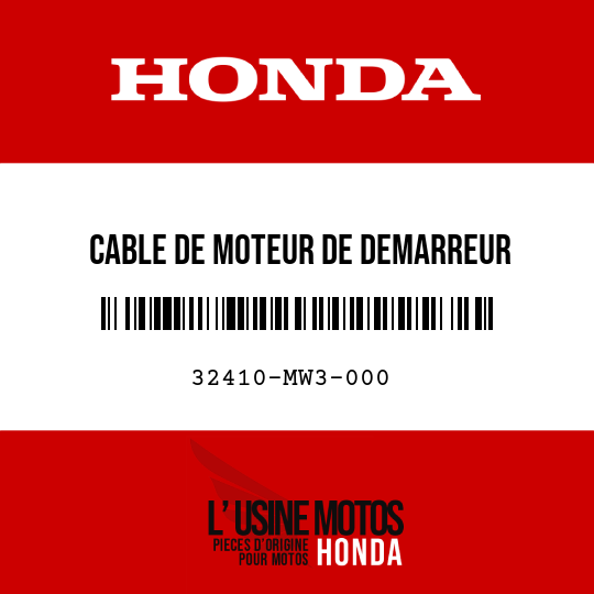 image de 32410-MW3-000 CABLE DE MOTEUR DE DEMARREUR