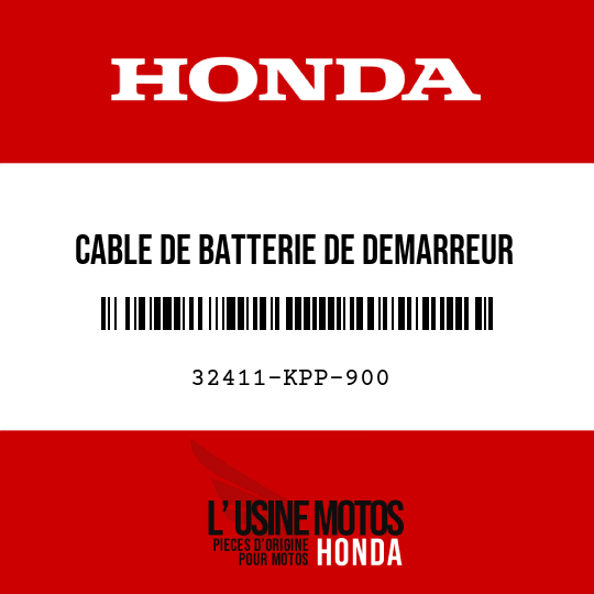 image de 32411-KPP-900 CABLE DE BATTERIE DE DEMARREUR