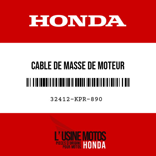 image de 32412-KPR-890 CABLE DE MASSE DE MOTEUR