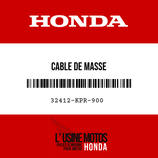 image de 32412-KPR-900 CABLE DE MASSE