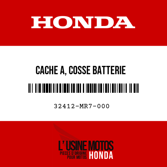image de 32412-MR7-000 CACHE A, COSSE BATTERIE