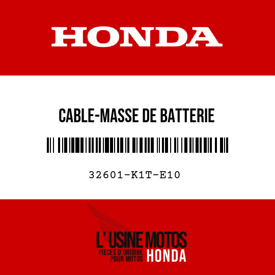 image de 32601-K1T-E10 CABLE-MASSE DE BATTERIE