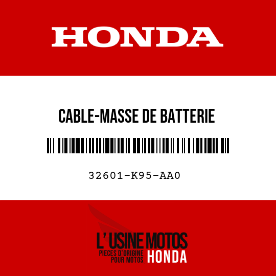 image de 32601-K95-AA0 CABLE-MASSE DE BATTERIE
