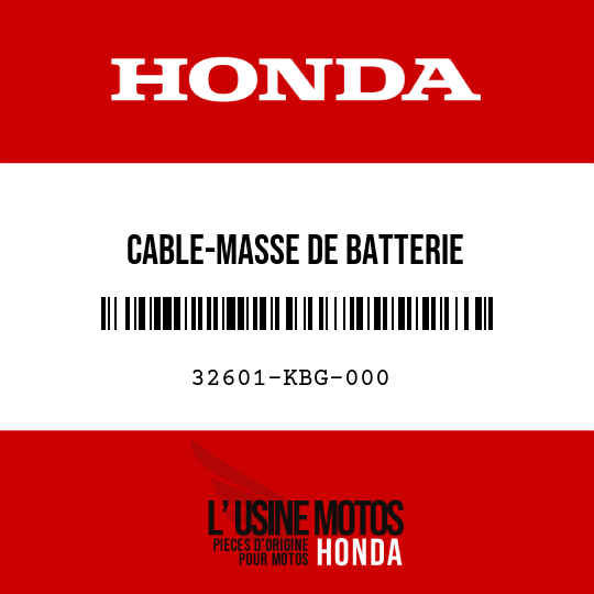 image de 32601-KBG-000 CABLE-MASSE DE BATTERIE