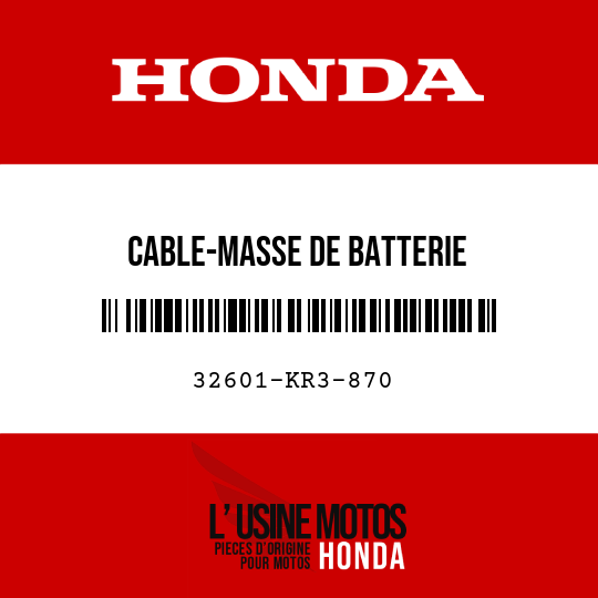 image de 32601-KR3-870 CABLE-MASSE DE BATTERIE