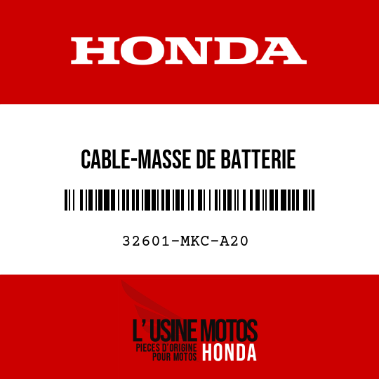 image de 32601-MKC-A20 CABLE-MASSE DE BATTERIE
