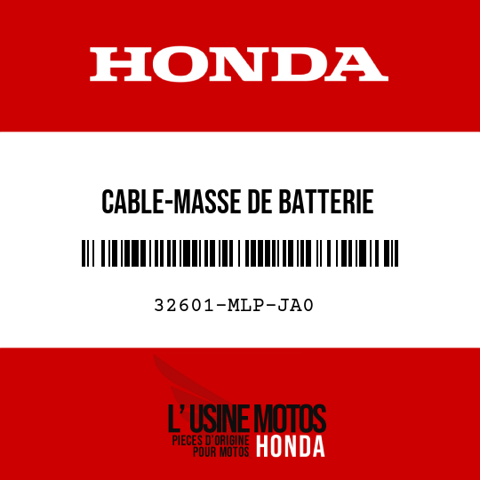 image de 32601-MLP-JA0 CABLE-MASSE DE BATTERIE