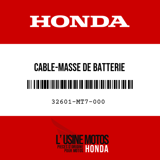 image de 32601-MT7-000 CABLE-MASSE DE BATTERIE