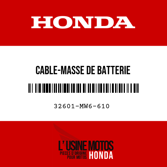 image de 32601-MW6-610 CABLE-MASSE DE BATTERIE