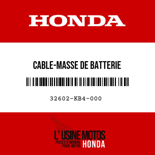 image de 32602-KB4-000 CABLE-MASSE DE BATTERIE