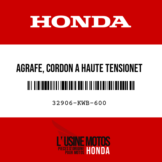 image de 32906-KWB-600 AGRAFE, CORDON A HAUTE TENSIONET CORDON DE CAPTEUR