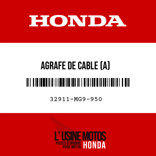 image de 32911-MG9-950 AGRAFE DE CABLE (A)