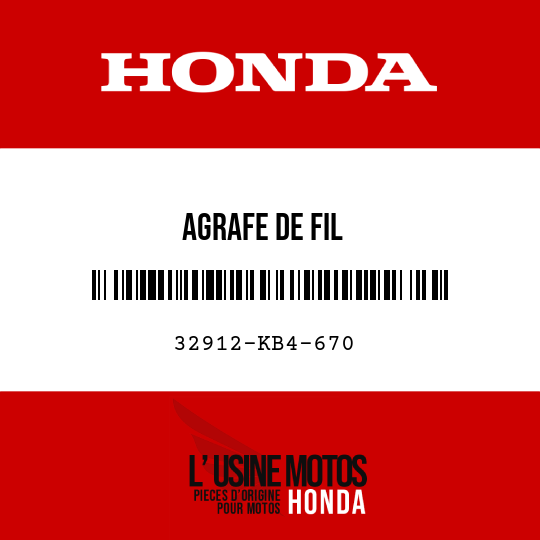 image de 32912-KB4-670 AGRAFE DE FIL
