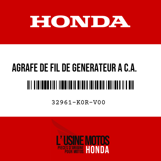 image de 32961-K0R-V00 AGRAFE DE FIL DE GENERATEUR A C.A.