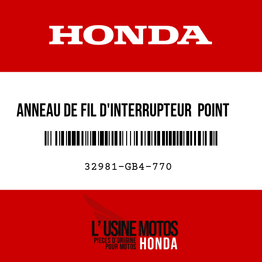image de 32981-GB4-770 ANNEAU DE FIL D'INTERRUPTEUR  POINT MORT