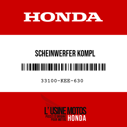 image de 33100-KEE-630 SCHEINWERFER KOMPL