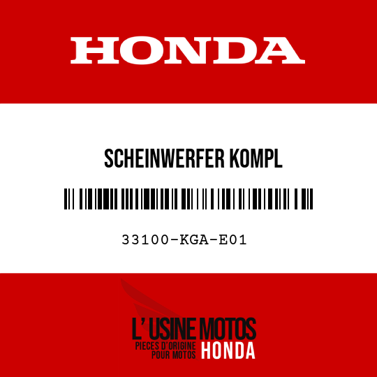 image de 33100-KGA-E01 SCHEINWERFER KOMPL
