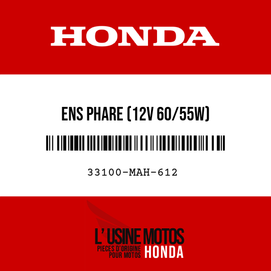 image de 33100-MAH-612 ENS PHARE (12V 60/55W)