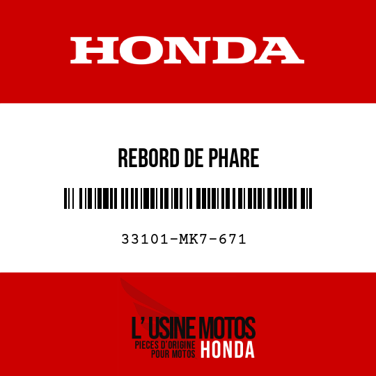 image de 33101-MK7-671 REBORD DE PHARE
