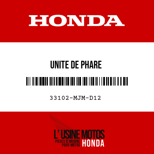 image de 33102-MJM-D12 UNITE DE PHARE