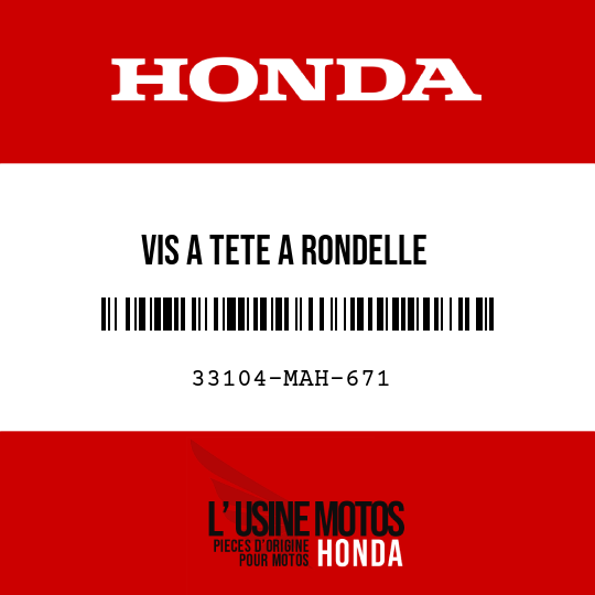 image de 33104-MAH-671 VIS A TETE A RONDELLE