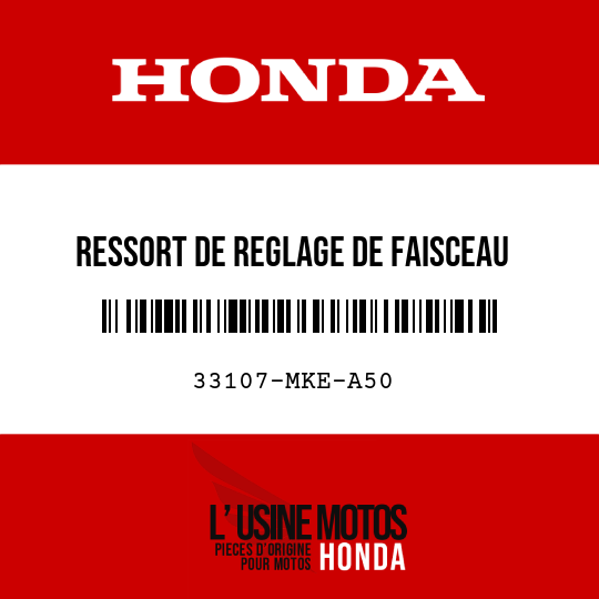 image de 33107-MKE-A50 RESSORT DE REGLAGE DE FAISCEAU