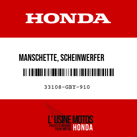 image de 33108-GBY-910 MANSCHETTE, SCHEINWERFER      FASSUNG