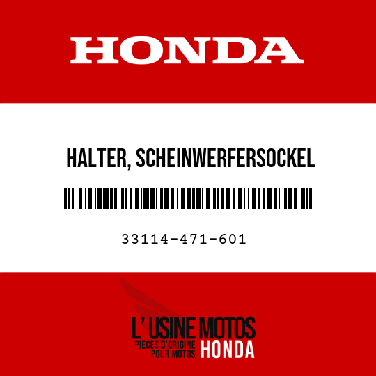 image de 33114-471-601 HALTER, SCHEINWERFERSOCKEL