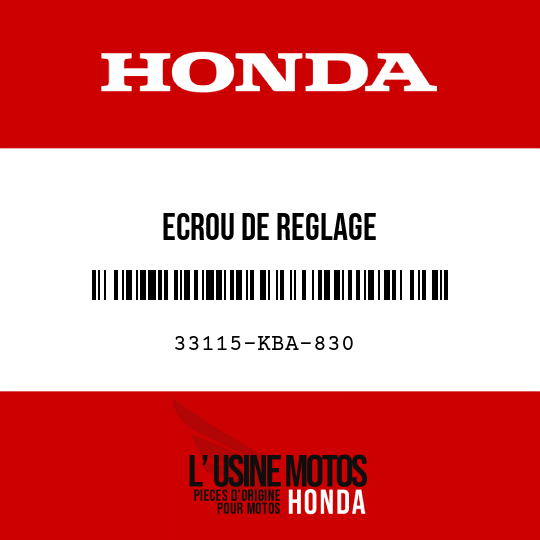 image de 33115-KBA-830 ECROU DE REGLAGE
