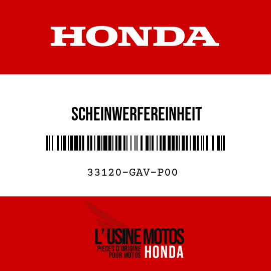 image de 33120-GAV-P00 SCHEINWERFEREINHEIT